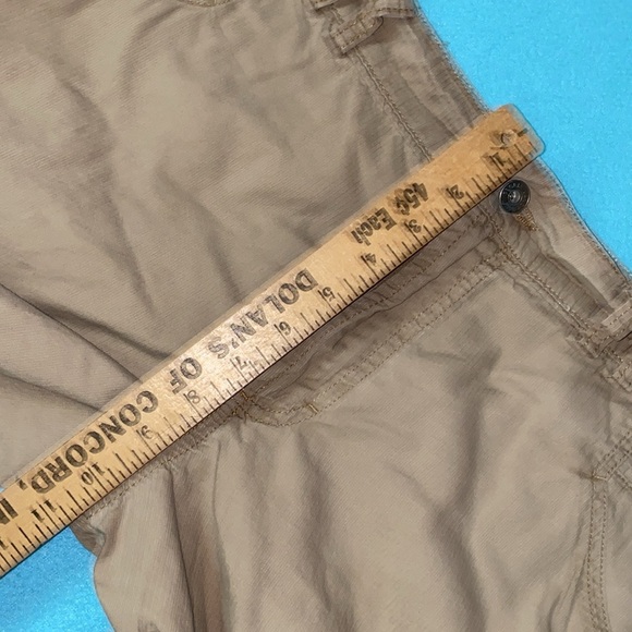 GLORIA VANDERBILT cargo cotton crop pants 9 pockets tan size 14 - Picture 7 of 15